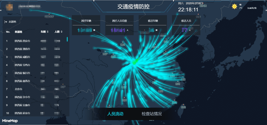 威九国际旗下世纪高通助力西安上线“交通疫情防控作战图”